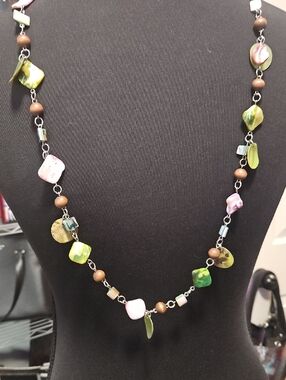 Handcrafted Multicolor Shell & Bead Necklace - Women Jewelry